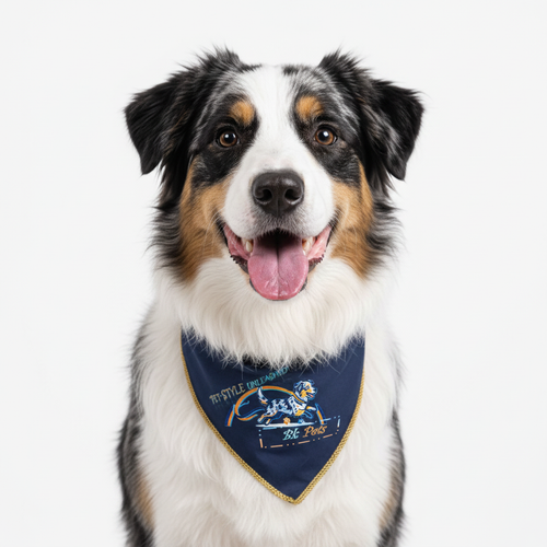Gretzky with BK Pets Logo Bandana