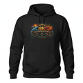 BKQ Men's Hoodie - Captain's Helm chest logo front view